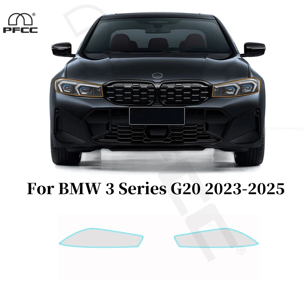 

For BMW 3 Series G20 2023-2025 Car Headlight Rearview Anti-scratch TPU Paint Protection Film Pre-cut PPF Clear Bra Resistant Kit