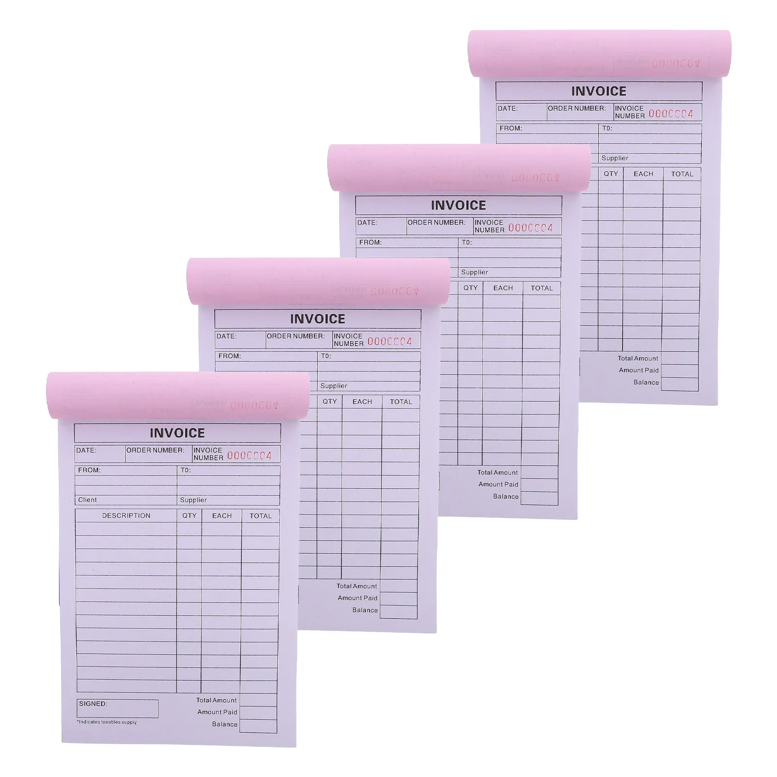 4pcs-carbonless-invoice-book-2-part-order-receipt-pad-duplicate-forms-for-small-business-retail-boutique-order-tracking-book
