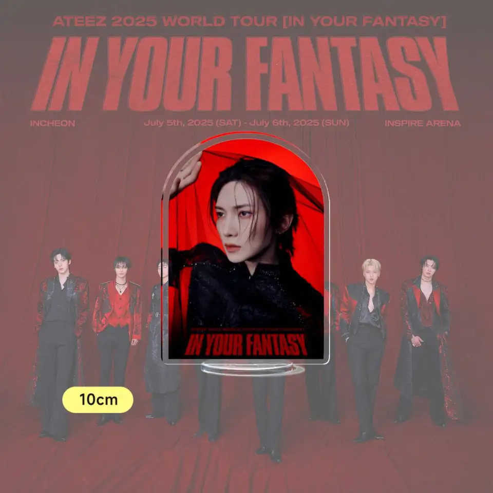Kpop Ateez 2025 July World Tour Acrylic Standee IN YOUR FANTASY