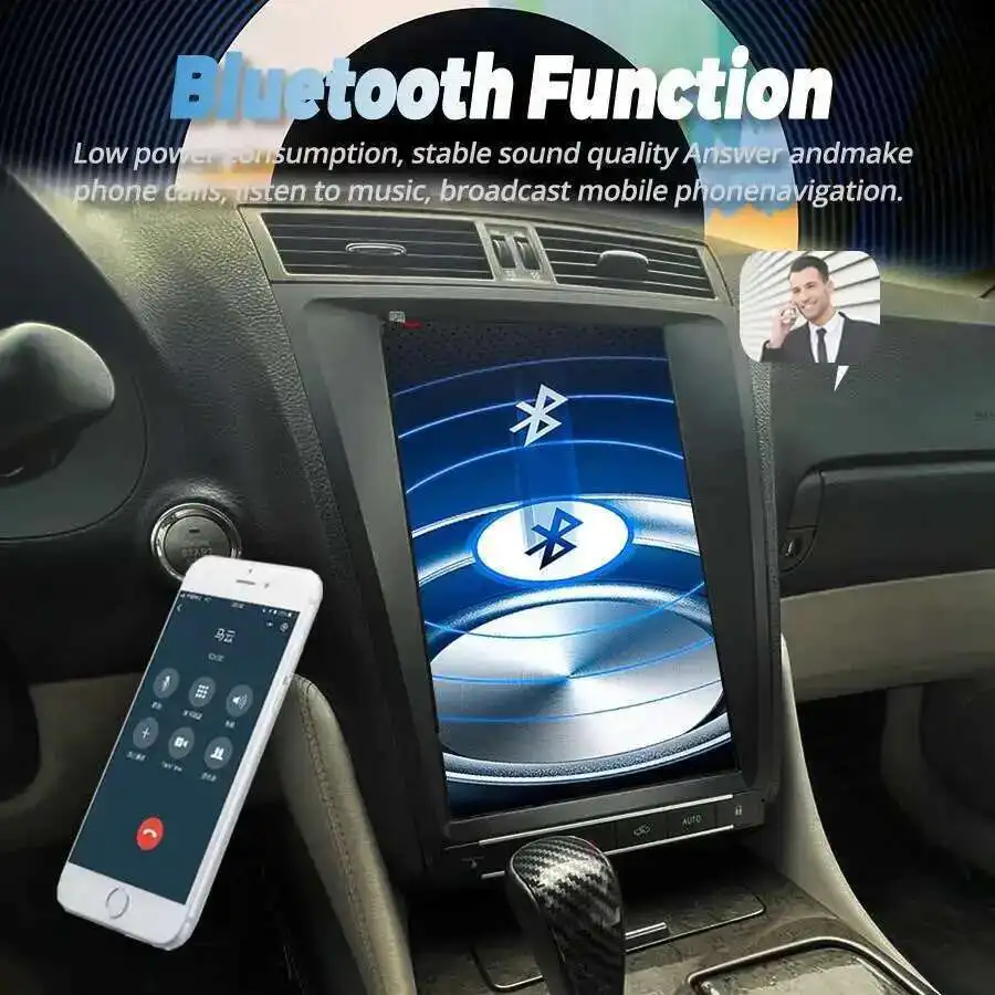 12.8 بوصة شاشة تسلا أندرويد 14 راديو السيارة 256GB GPS لكزس GS GS350 GS300 GS430 GS450h GS460 مشغل فيديو الوسائط المتعددة Carplay