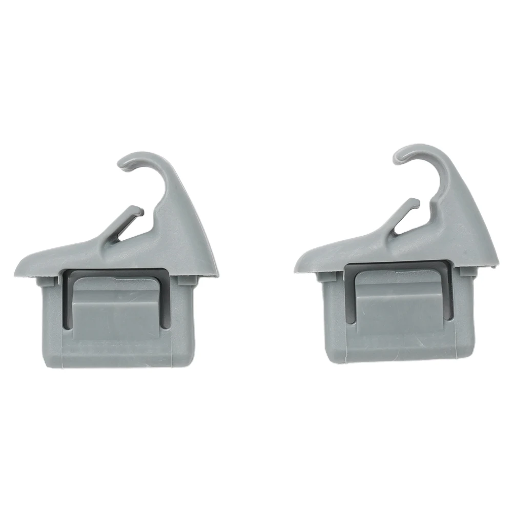 2 Stuks Auto Zonneklep Houder Clip Grey Mr654343 Voor 2012 -2016 Voor Lancer Voor Evo Zonneklep Haak Steun Beugel