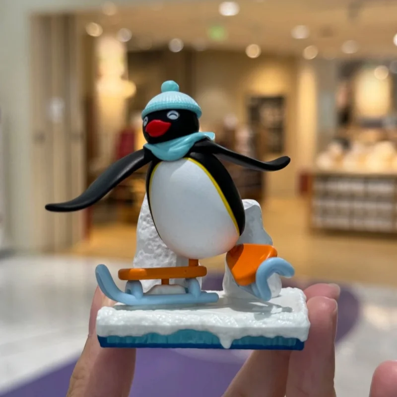 Anime Pingu Gashapon Blind Box Cute Figures Model Toys Surprise Mystery Boxses Kawaii Desktop Decoration Kid Birthday Gifts