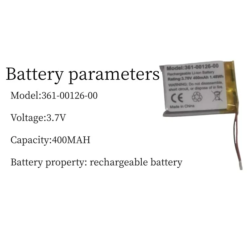 Replacement battery 361-00126-00 for 6X 6X Pro Smart Watch Battery 3.7V 400mAh Fast Delivery 1PCS