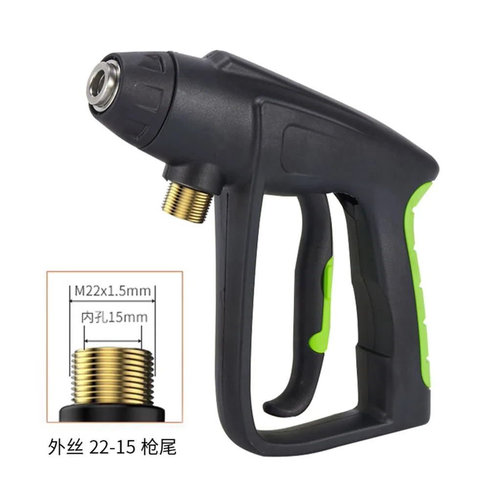 High Pressure Gun Car Washer Nozzle Wash Machine Water Gun Self-locking Head M22*1.5mm for Karcher Lavor Nilfisk Car Beauty Shop