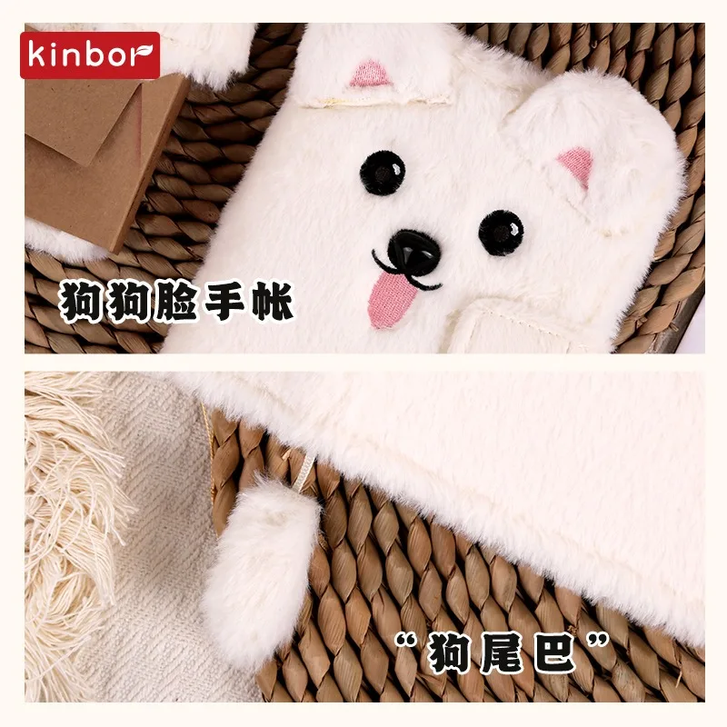 Kinbor A6 Cartoon Animal Handbook Plus High Beauty kpop Agenda libretas Dog/Cat Record DIARI PLANNER Book journalling supplies