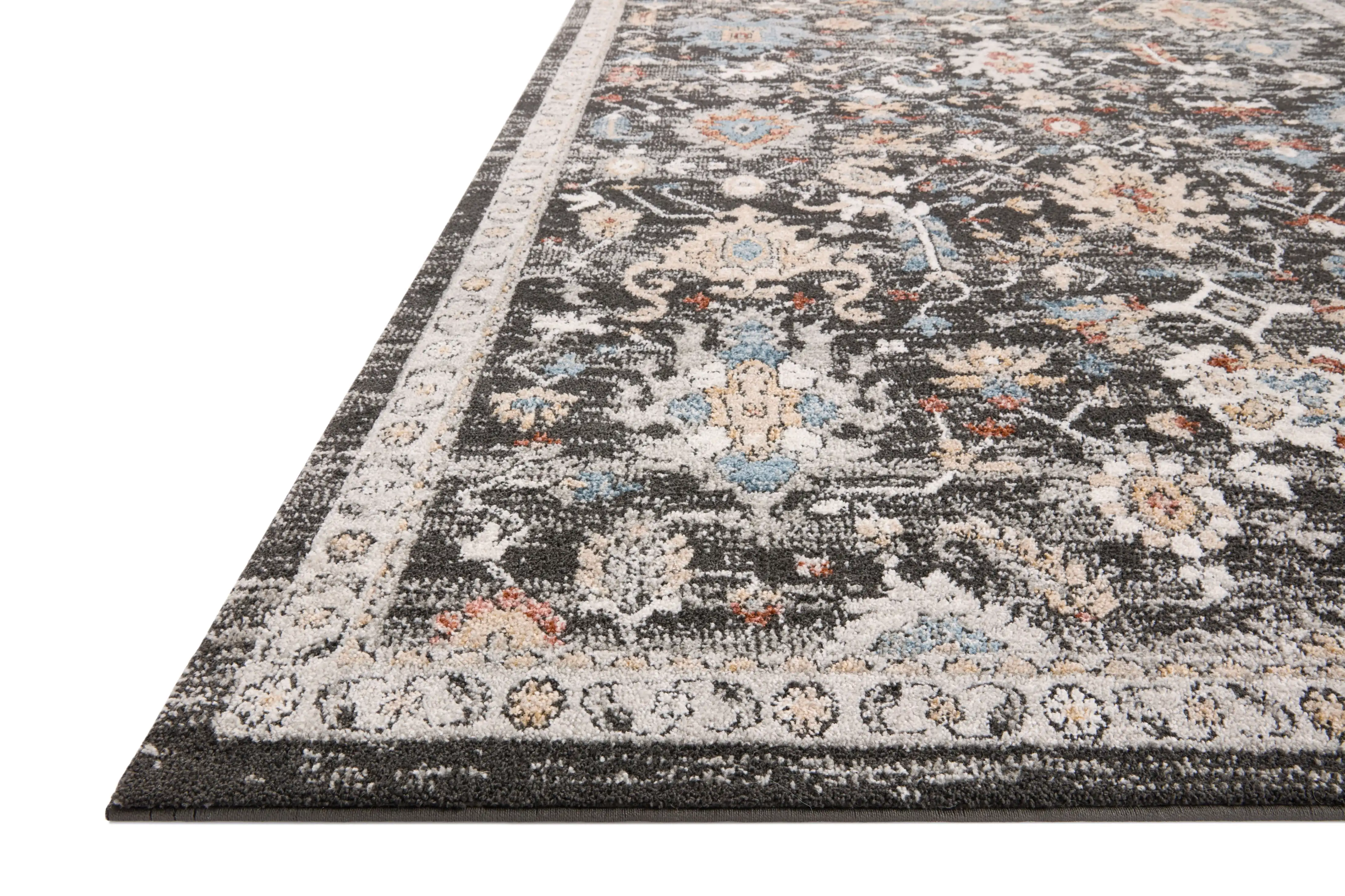 Odette Charcoal / Multi 4'-0 x 6'-0 Accent Rug