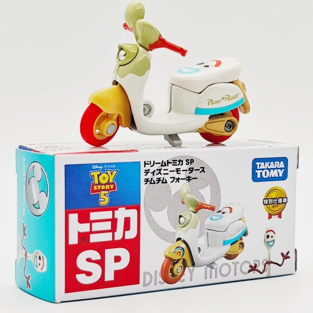 Takara Tomy Disney Motors SP Toy Story 5 Forky Scooter Diecast Vehicle Collectible Toy Gift