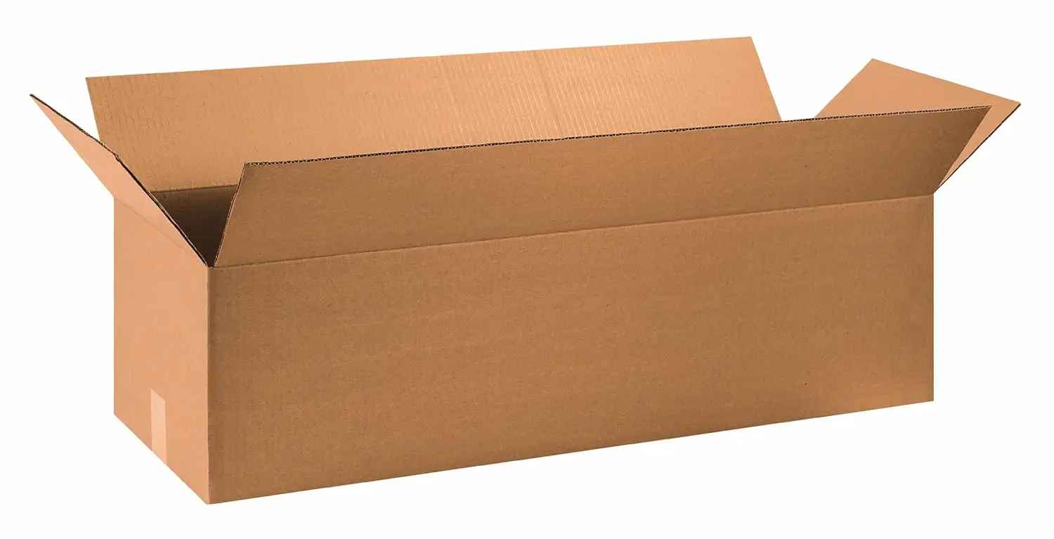 

Длинные гофрированные коробки 36x12x10, 36L x 12W x 10H, упаковка 15 шт. | Коробка для доставки, упаковки, переезда и хранения, на заказ