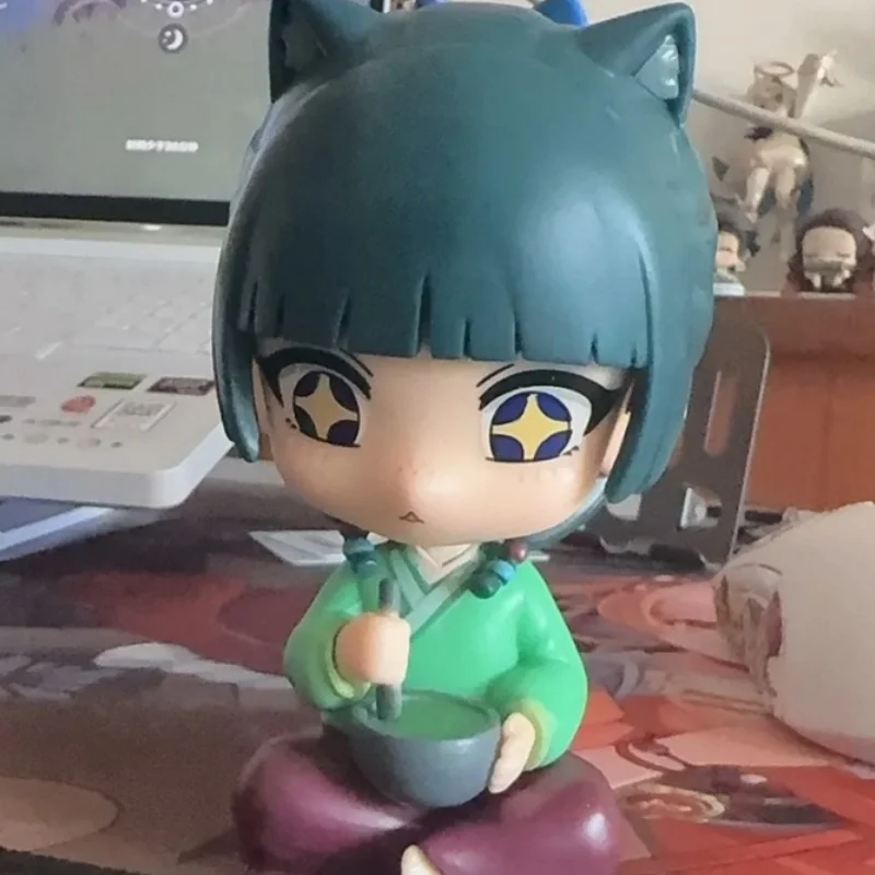 أنيمي ماوماو apothecary الشكل جينشي ماوماو عمل الشكل ماوماو تمثال جمع ألعاب الدمى سطح المكتب زخرفة هدايا عيد الميلاد