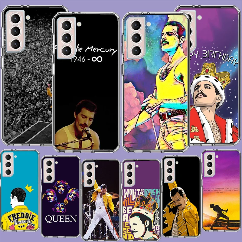 Rock Funky Freddie Mercury Queen Phone Case For Galaxy A15 A25 A35 A55 Samsung A10 A20E A30 A40 A50 A70 A11 A21S A31 A41 A51 A71