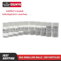 Soldering Ball, BGA Solder Ball Reballing Soldering Heat Universal Stencil Balls Lead Soldering Balls for GPU CPU IC Chip PCB