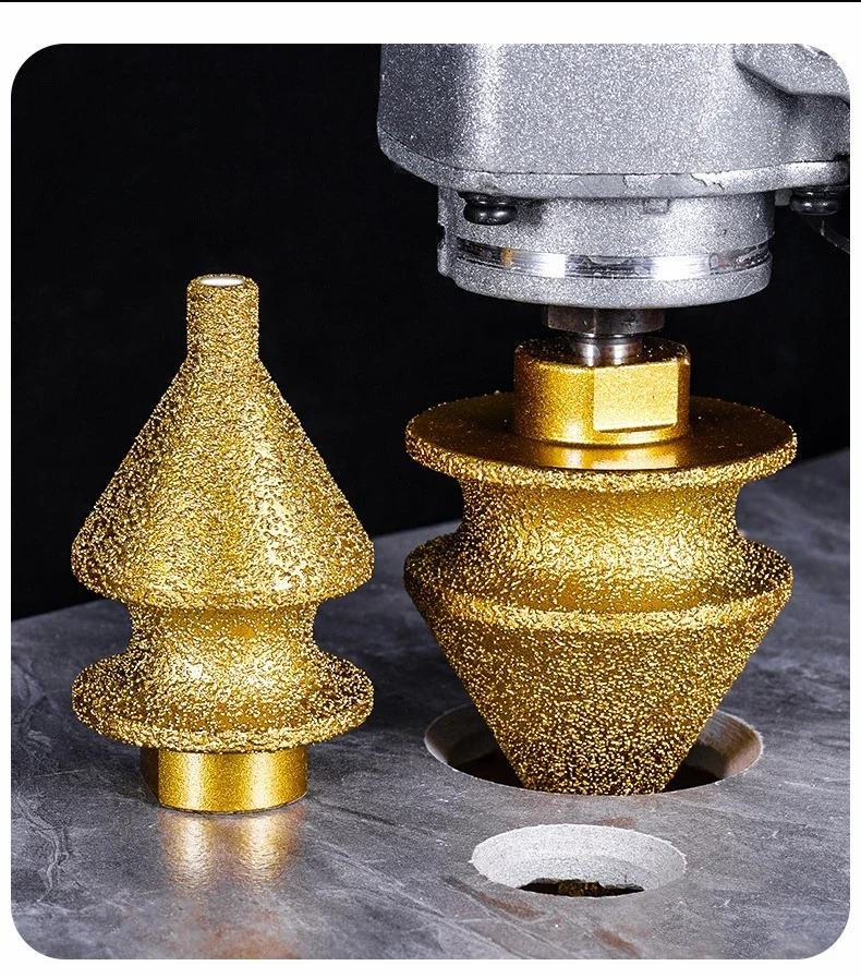 Brazing Edge Trimming 4 in 1  Diamond Chamfering Bit Angle Grinder Ceramic Tile Marble Hole Drilling Diamond Chamfering Machine