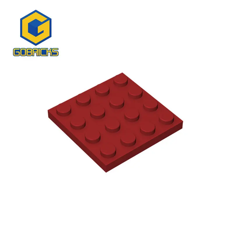 Gobricks-bloques de construcción para niños, piezas de bloques de construcción, piezas educativas, creativas, Compatible con marca, 10 piezas, 3031 4x4 puntos