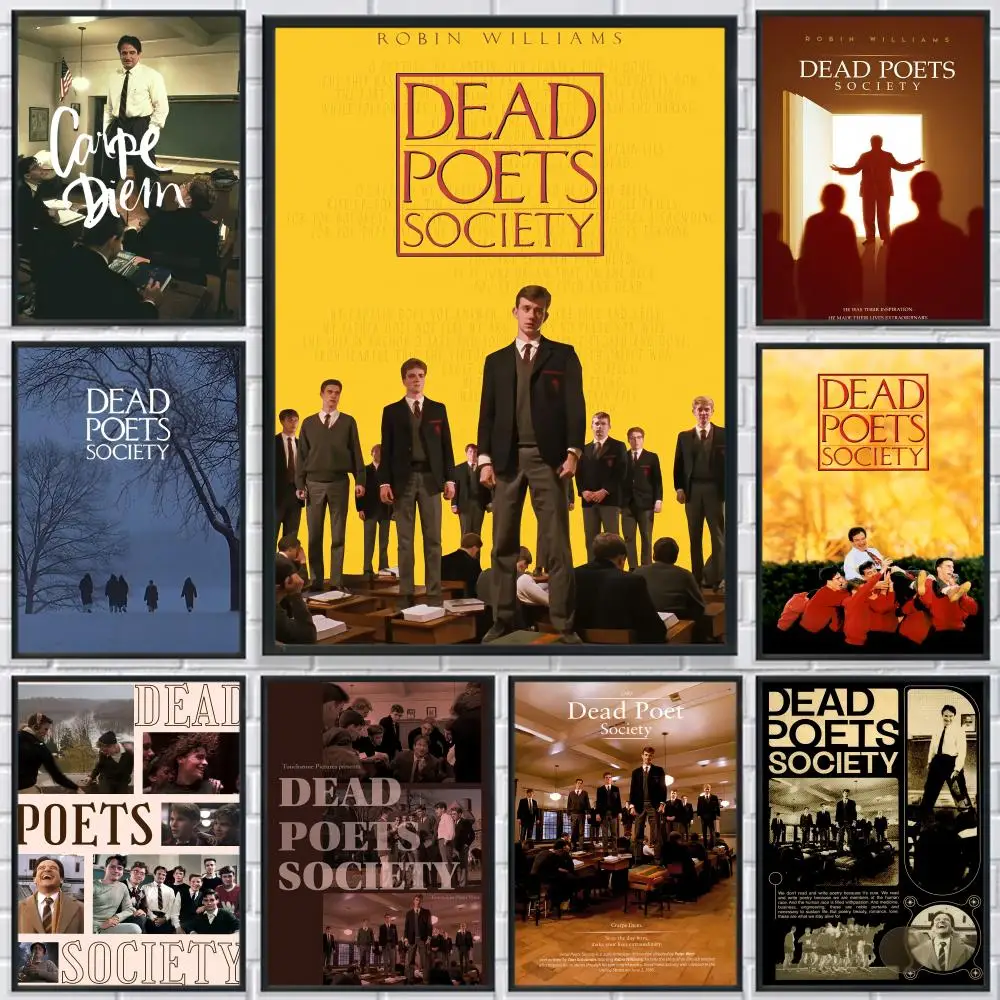 Classic Movie Dead Poets Society Poster HD Waterproof Self-Adhesive Wall Art - Versatile Decor for Any Space | Perfect Gift Idea