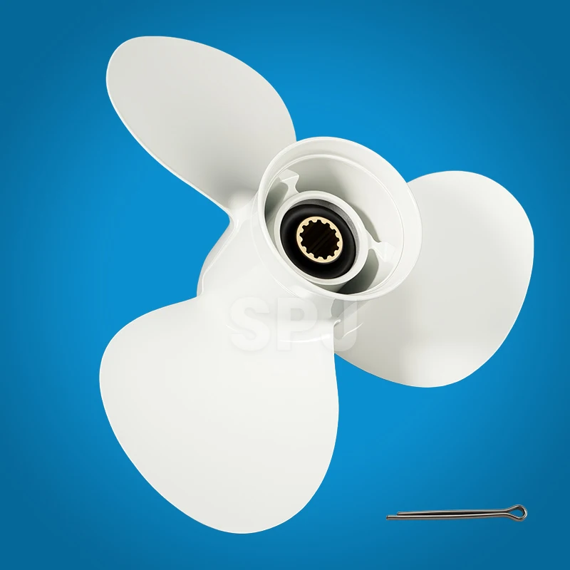 

Outboard Propeller for Yamaha 25hp 30HP 40HP 48HP 50HP 55HP 60HP 11 3/4x10 Aluminum Alloy Screw 3 Blade 13 Spline Marine Engine