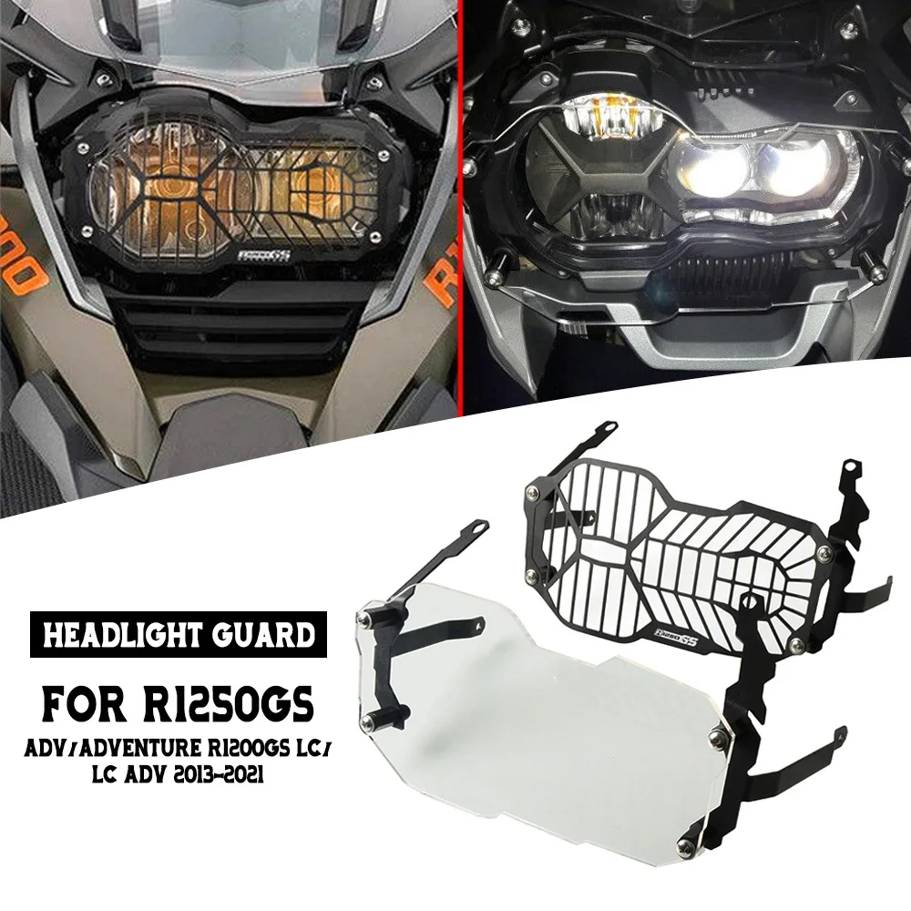 

For BMW R1250GS ADV/Adventure R1200GS LC/LC ADV 2013 2014 2015-2021 Motorcycle Headlight Guard Mesh Grille Protector Accessories