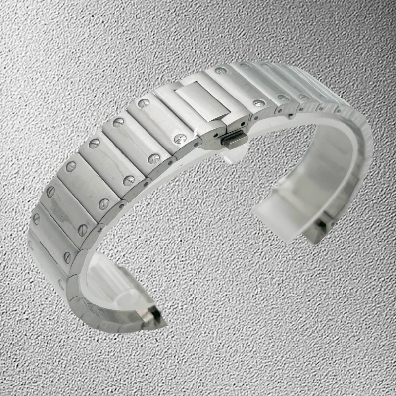 

21mm Sandoz Watchband for Carter Seko Santos WHSA0007 WSSA0009 Whsa0010 Men Watch Strap Stainless Steel Accessories No Logo