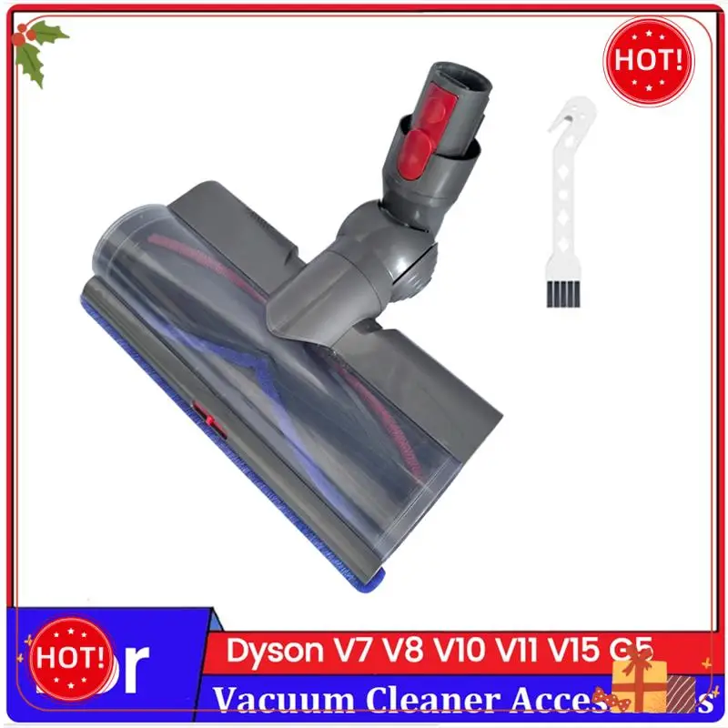 رأس منظف محرك عزم الدوران ABLE لأجزاء المكنسة الكهربائية دايسون V7 V8 V10 V11 V15 G5 مع كشف الغبار LED لتنظيف أرضية السجاد