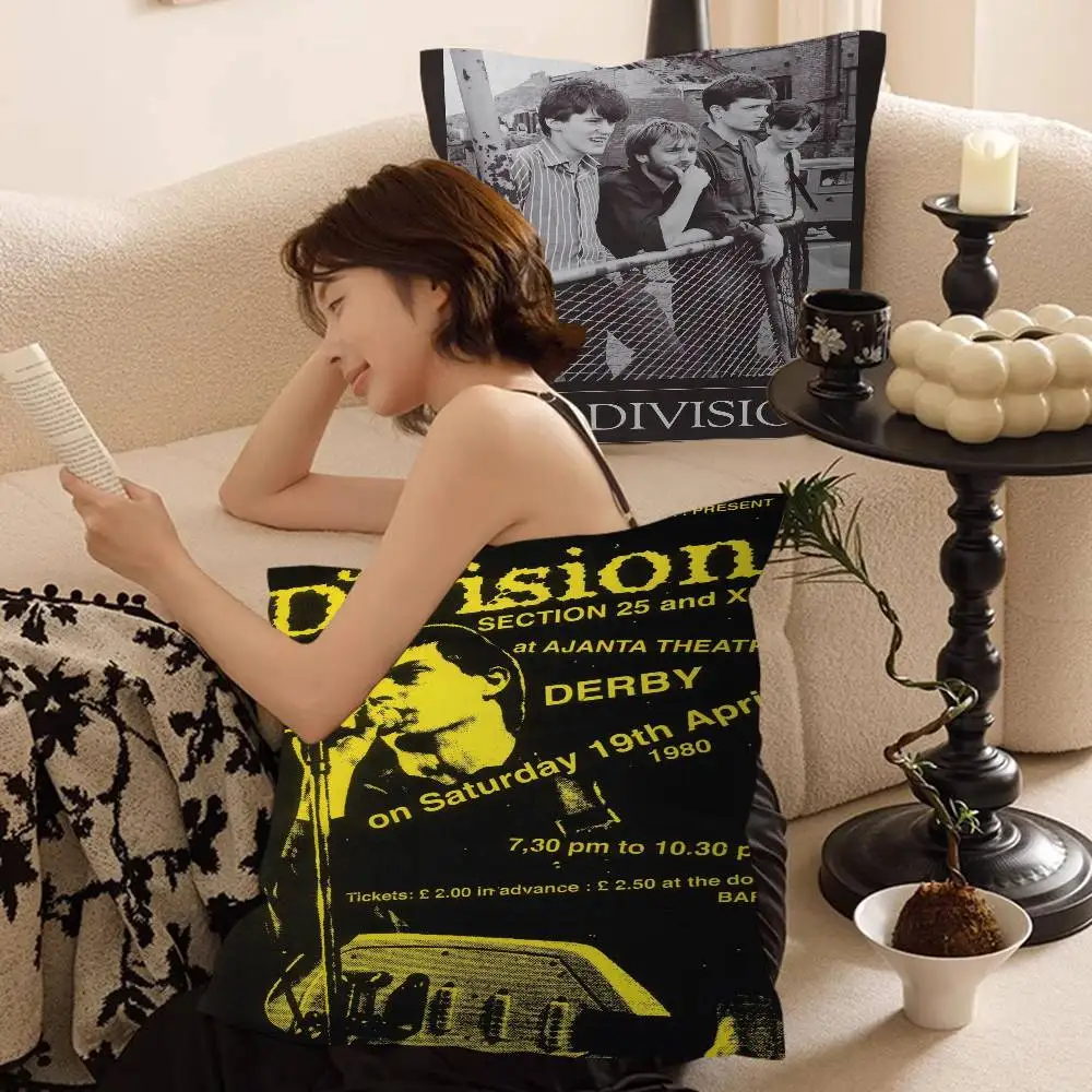 Band Joy Division Pillow Anime Pillow Sofa Bed Head Pillow Cover Cushion Cover 45x45 cm Fashion