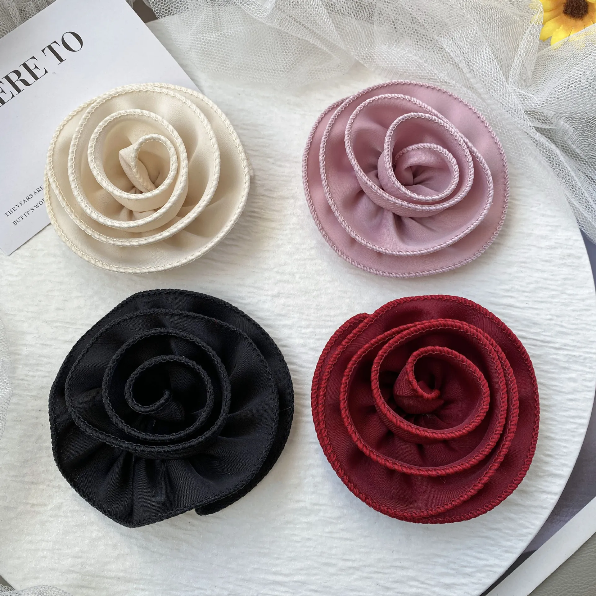 silk flower pins for dresses Amazon.com: 9.5 CENTIMETER Jasmine Fabric Flower Brooch Pin With Lovely Box Purple-Pink Flower Pins Brooch Handmade Gift For Her, Mother's Day, Wedding Anniversary, Handmade Gifts Idea: Clothing, Shoes & Jewelry