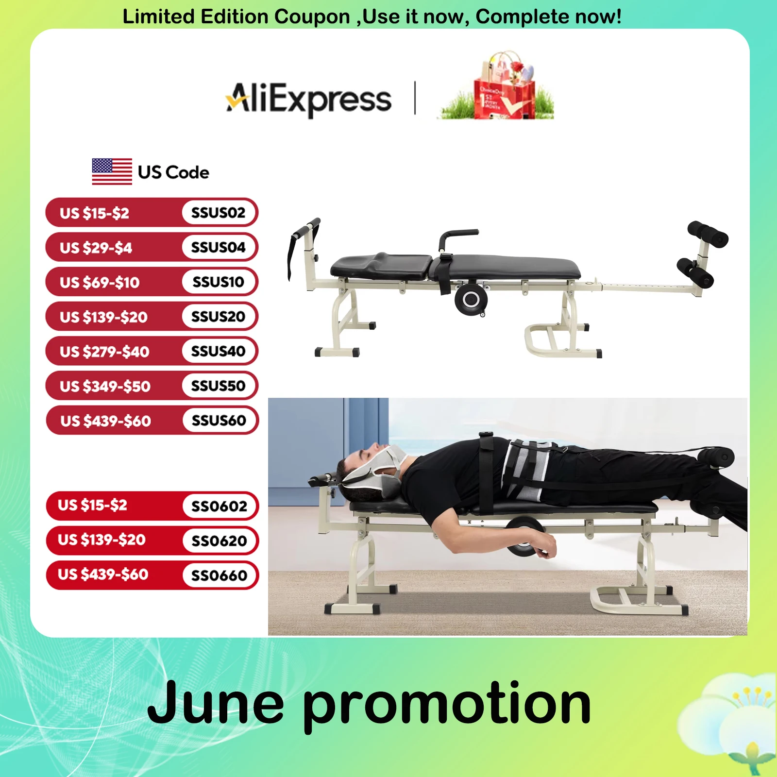

Cervical Spine Stretcher Backright Lumbar Relief Decompression Massage for Home
