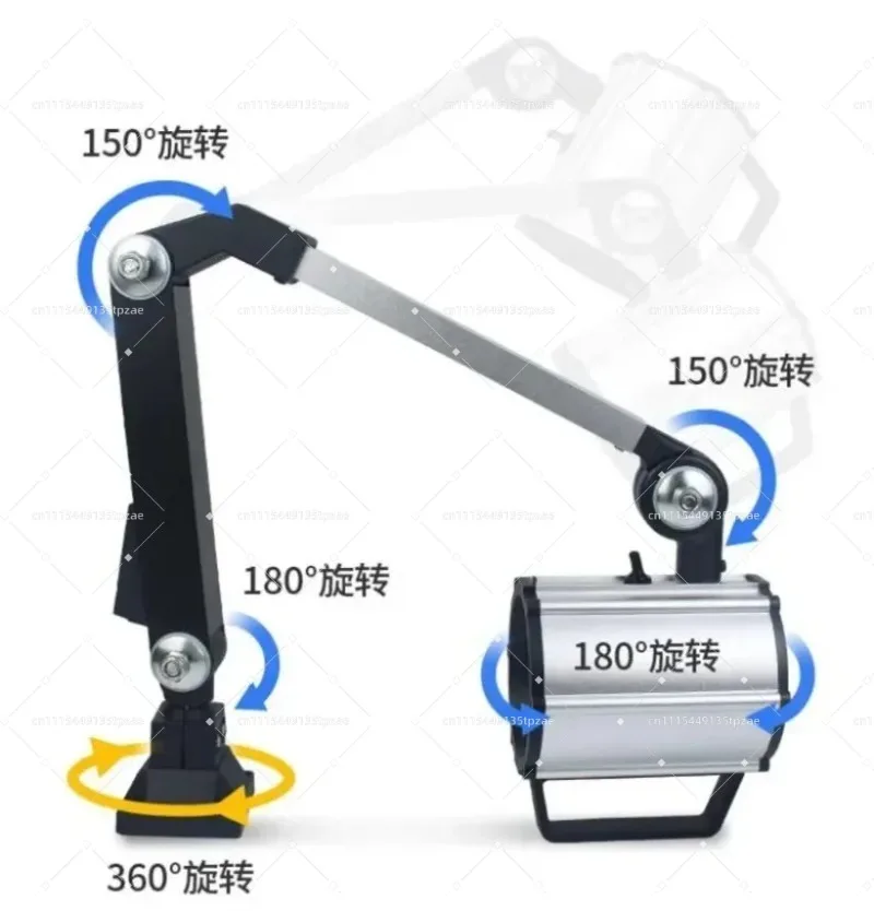 Waterproof Oil Resistant LED Machine Working Lamp 24V 36V 220V CNC Processing Equipment Lighting Accessory