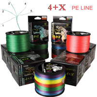 Sougailang 4X+X Fishing Line 150M 300M 4Strand Braided Line Multifilament Line Japan PE Line Floating Line Fishing Wired 22-87LB