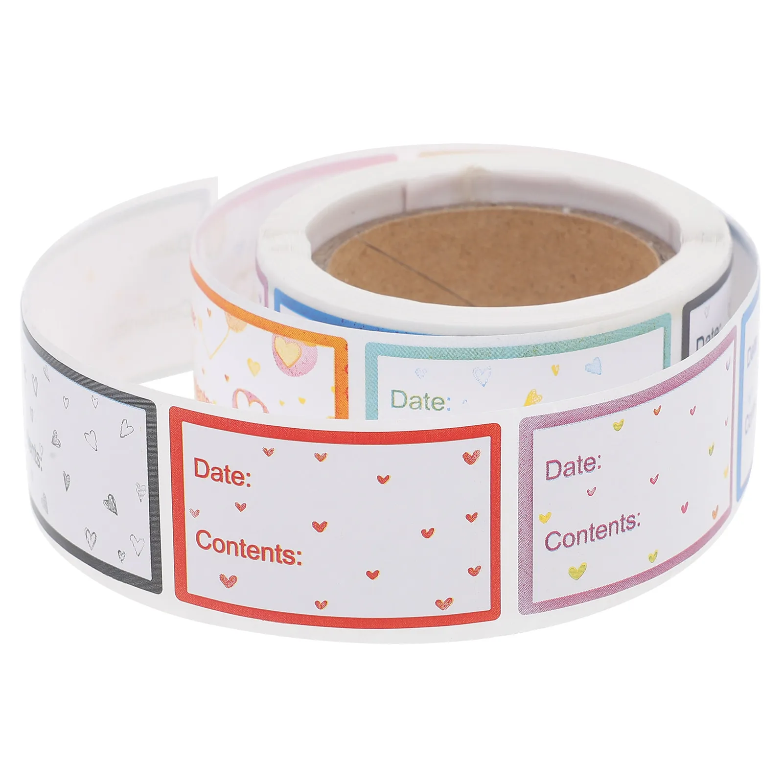 

1 Roll Food Labels Stickers Blank Date Stickers Removable for Food Containers Kitchen Pantry Freezer Organization Easy Peel