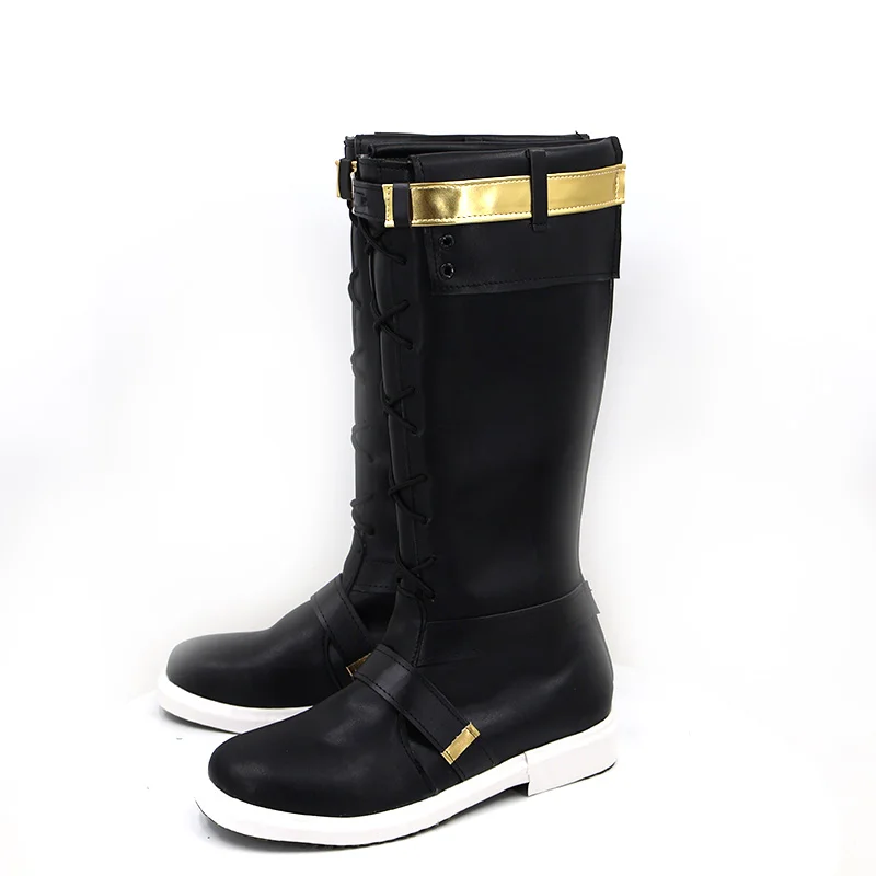 Honkai Impact 3 Kevin Kaslana Cosplay Leren Schoenen Halfhoge Laarzen Halloween Maskerade Carnaval Party Kostuum Rekwisieten