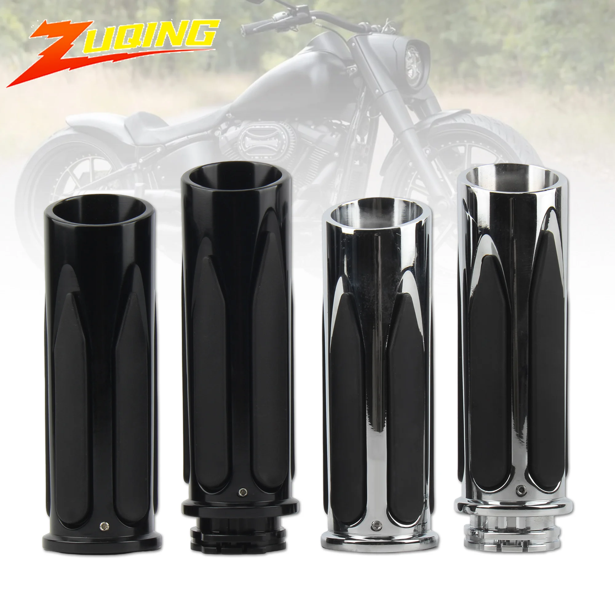 

1" 25mm Motocross Handlebar Handle Bar End Hand Grips For Harley Honda Kawasaki Suzuki Yamaha Bikes Cruiser Chopper Custom