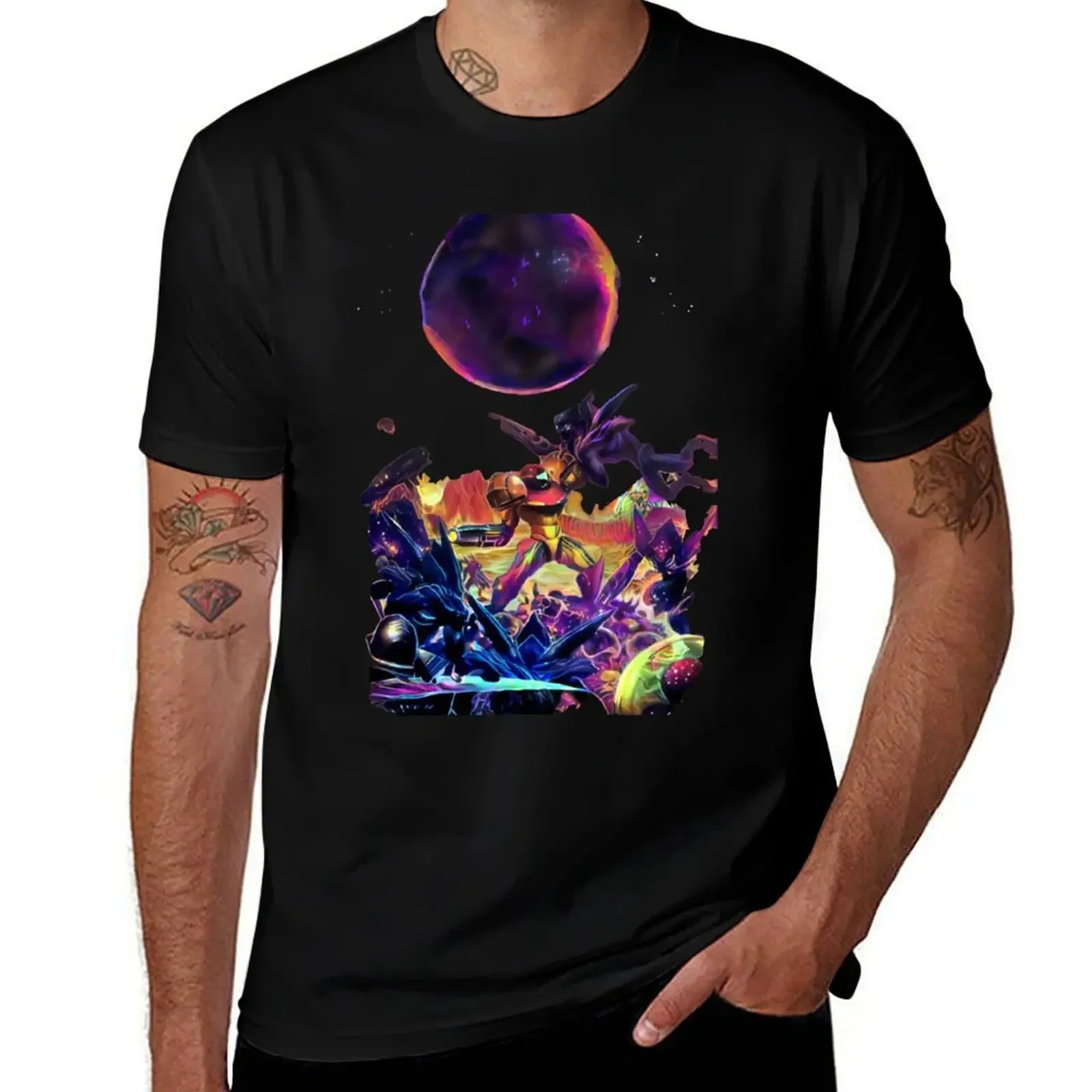 

Metroid Planet T-Shirt for a boy plus size clothes summer clothes outfits for men