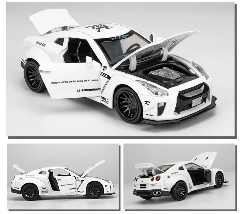 New 1:32 NISSAN GTR Race Alloy Car Model Diecasts & Toy Vehicles Toy Cars Free Shipping Kid Toys For Children Gifts Boy Toy