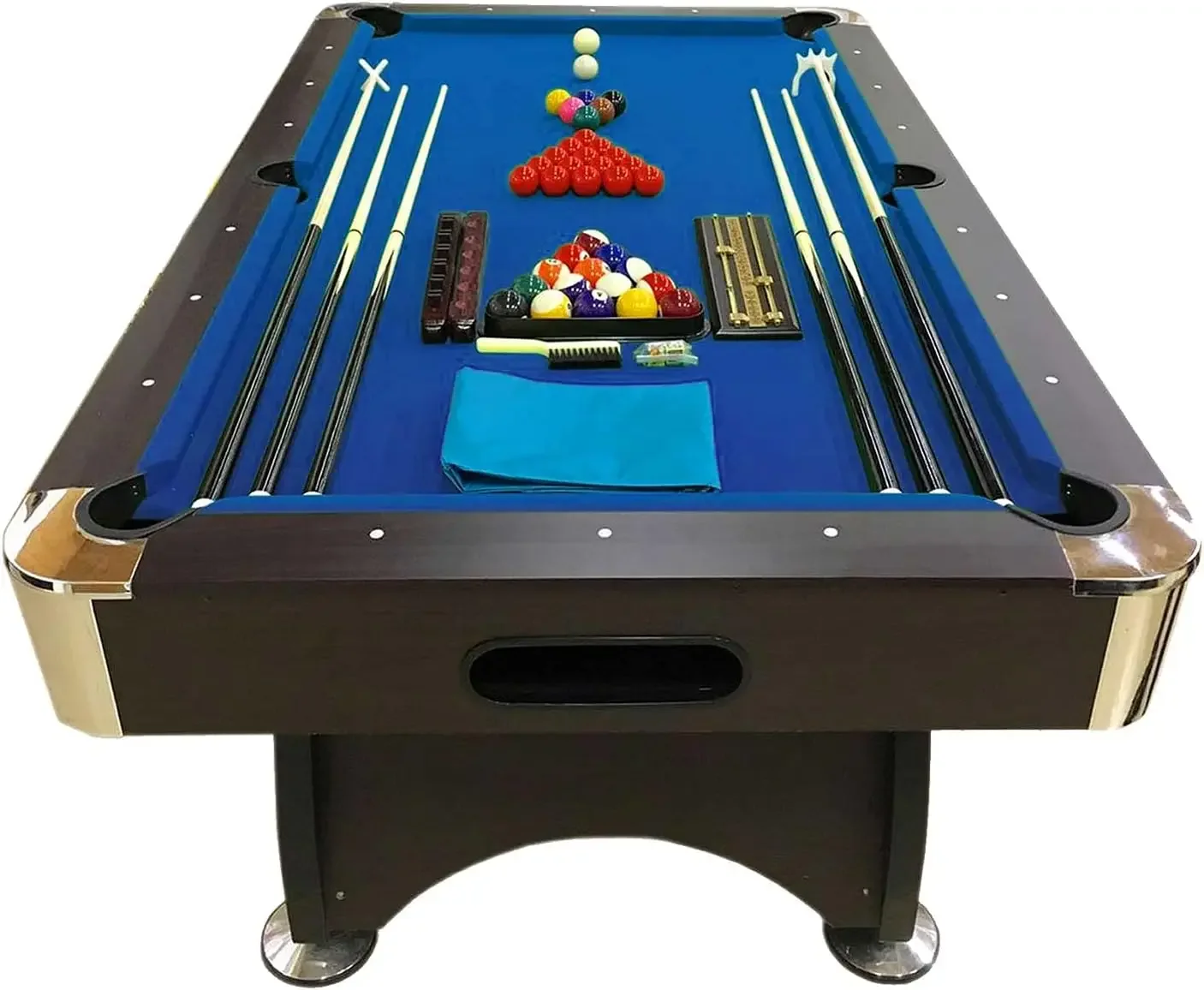 Billiard Pool Table 7' Feet Snooker Full Set Accessories Game mod. Blue SEA