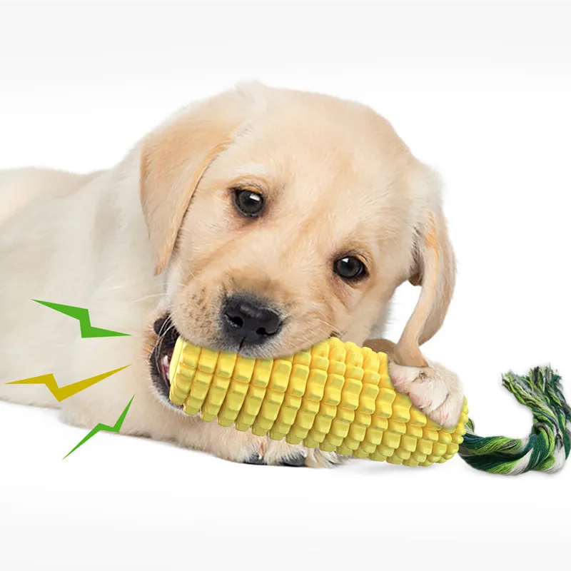 Dog Toy Tpr Bite Resistant Simulation Sound Corn Bite Dog Toy