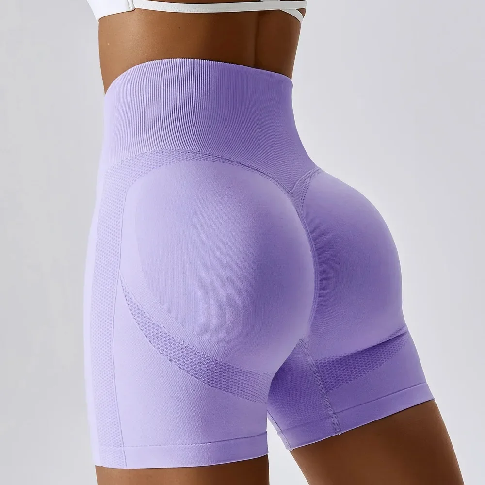 

Women Yoga Shorts Seamless Peach Hip Lifting High Waist Sweatpants Running Tight Gym Leggins Push Up Fitness Sports Shorts Femme