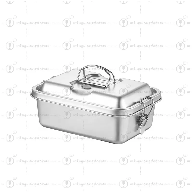 Leak Proof Stainless Steel Bento Box, Compartment Food Storage Container for Adults