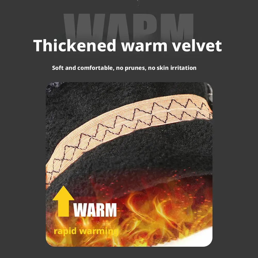 ถุงมือหน้าจอสัมผัสแบบอุ่น สำหรับทุกเพศ ดีไซน์แบบเปิดนิ้ว หน้าจอสัมผัสได้ กันลื่น สำหรับขี่มอเตอร์ไซค์ กิจกรรมกลางแจ้ง รัดข้อมือ