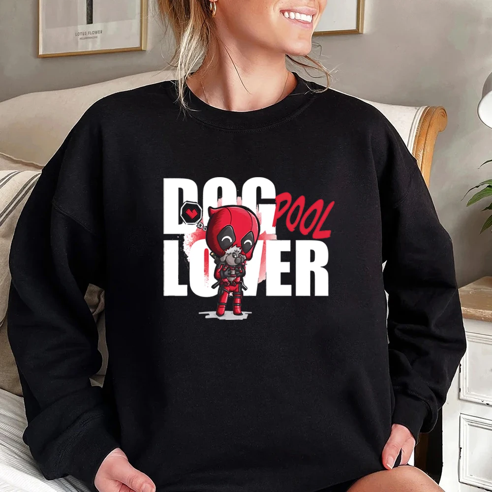 Sudadera con capucha de superhéroe para amantes de los perros, camiseta de película, ropa de invierno, sudadera de manga larga para mujer