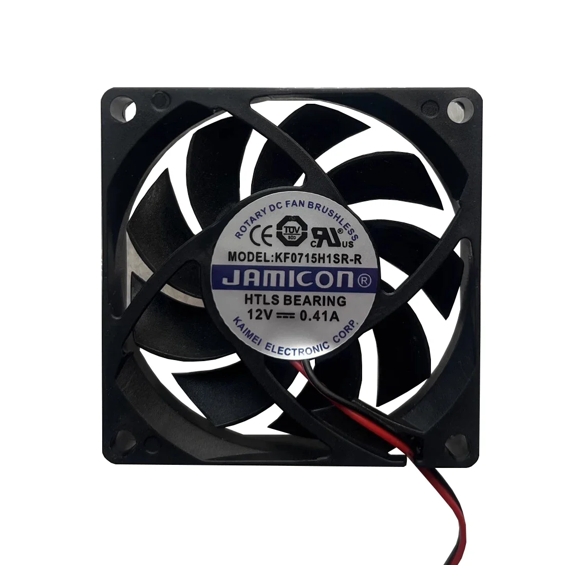 KF0715H1SR-R Cooling Fan for JAMICON UPS Power Supply Inverter Server Fan 7015 12V 0.41A 7CM 70*70*15MM 2-wire