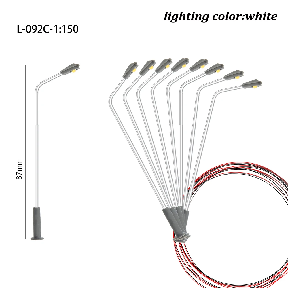 スケール1:100-500ミニ街灯モデル3v led iilluminationのための建物の