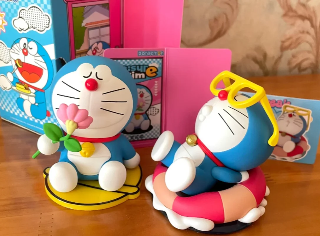 

Authentic 52TOYS Doraemon Blue Fat Cat Figure Collectible Blind Box Toy Trendy Time-Killing Series Decoration Gift