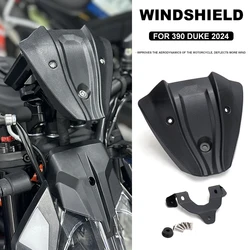 New Motorcycle Accessories Windshield Windscreen Front Wind Deflector Guard Black For 390 Duke 390Duke 390 DUKE duke 2024