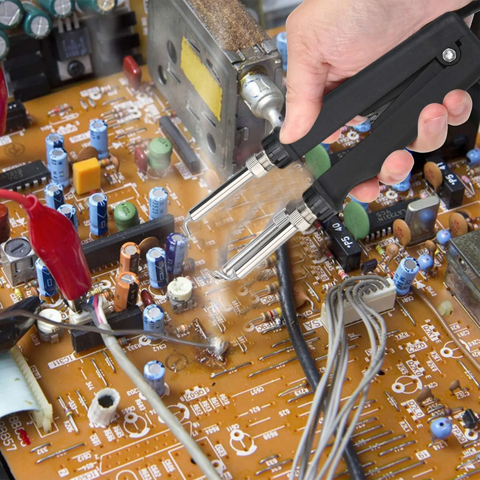 ESD Soldering Tool Double Soldering Tweezer Crowded Space Design Enhanced Soldering Efficiency For Circuit Repairs Standard