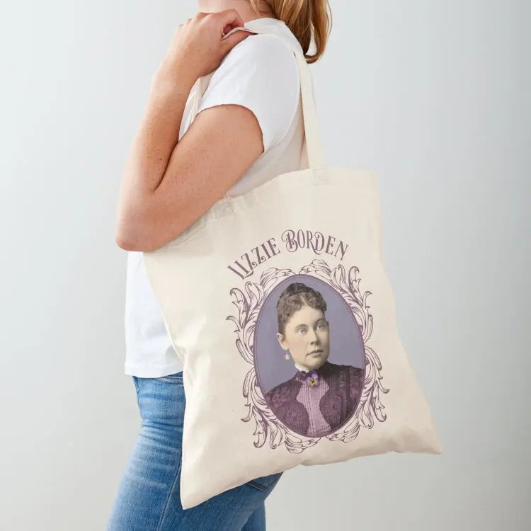 

Lizzie Borden Purple Dress & Pansy Brooch Tote Bag female bag Women bags Handbags women Large bags for women