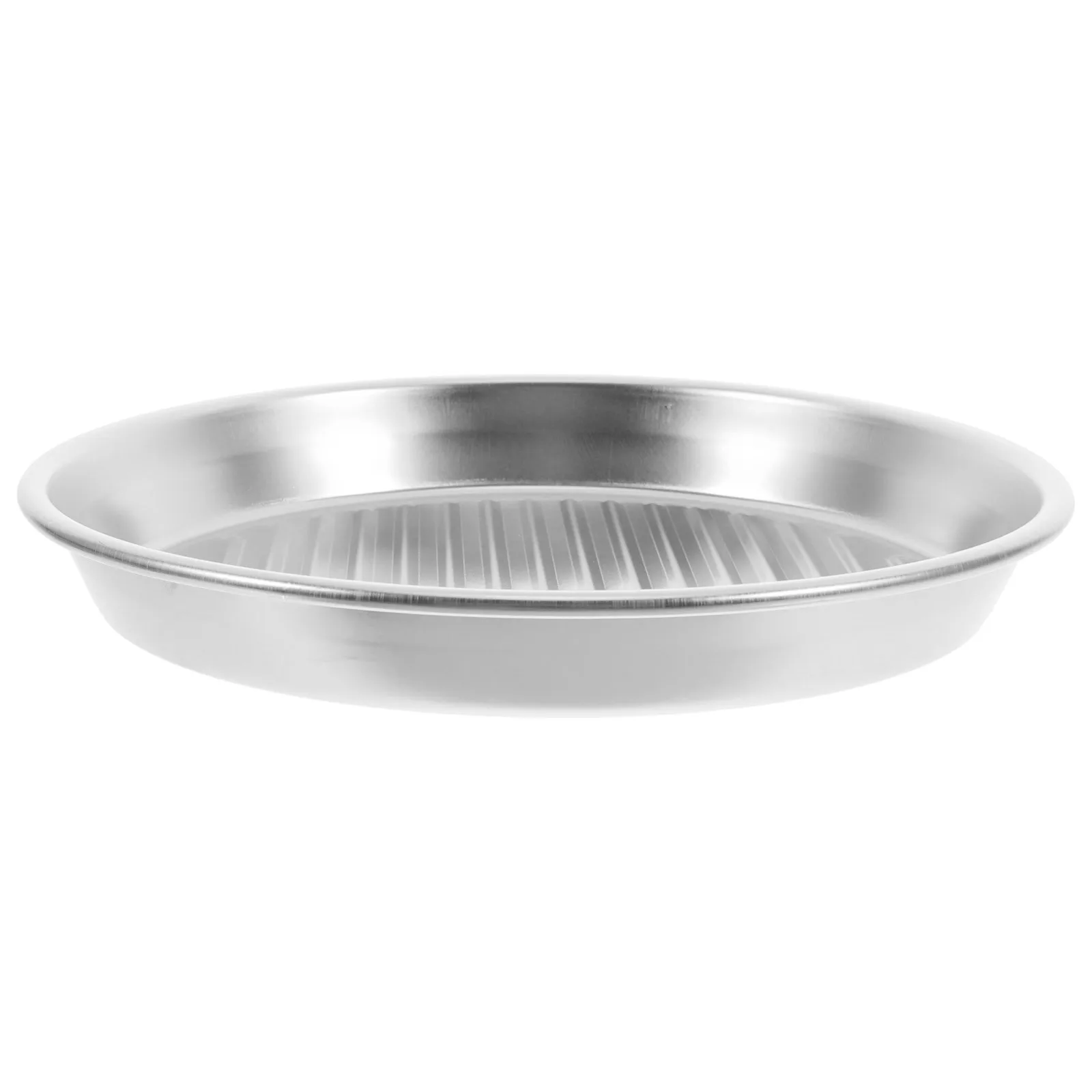 

Stainless Steel Barbecue 8 Inch Dinner Plate For Outdoor Picnic Camping Grill Meat Seafood Serving Dish Multi Purpose
