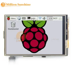 1pc 3.5 inch 480*320 TFT LCD Display Screen with Touch Panel for RPi1/RPi2/Raspberry pi3/Raspberry Pi 4 Board V3 free shipping