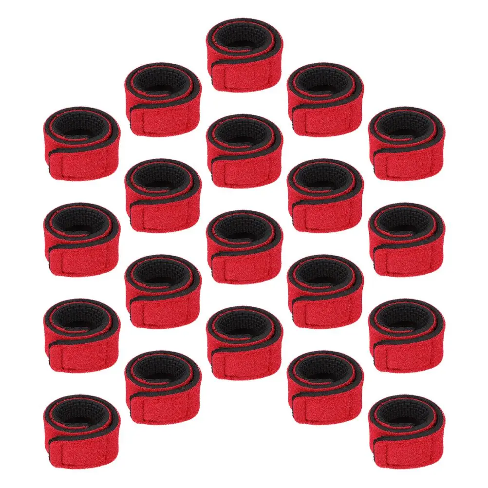 

20 Pcs Fishing Rod Strap Outdoor Elastic Tackle Bands Stretch Gear Fasteners Durable Reliable Lightweight Portable Versatile