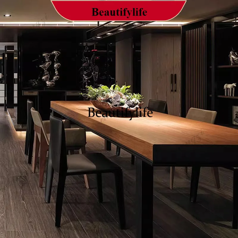 

K182Nordic Kitchen Dining Table Coffee Restaurant Extending Modern Modern Reception Space Saving