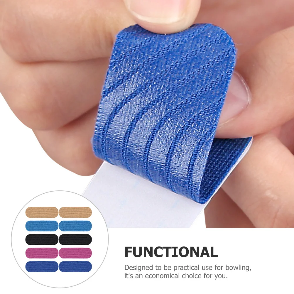 

50Pcs Bowling Thumb Protectors Soft Breathable Compact Finger Tape Lightweight Bowling Finger Guard Sports Accessory Bulk