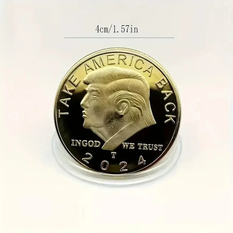 1pc Trump 2024 Commemorative Coin American Eagle Commemorative Coin Trump Coins image 6